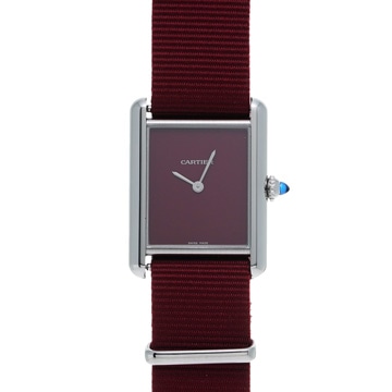 カルティエ タンクマスト LM WSTA0054 バーガンディ レディース 時計 【wristwatch】