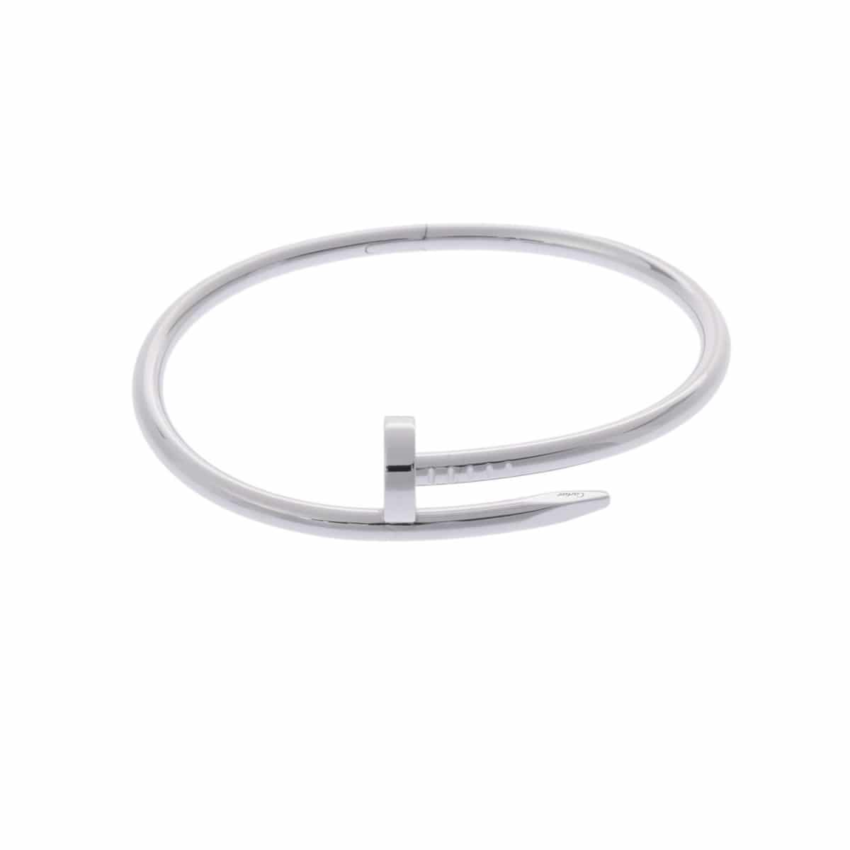 カルティエ ジュストアンクル 新型 #17 K18ホワイトゴールド WG レディース ジュエリー 【jewelry】