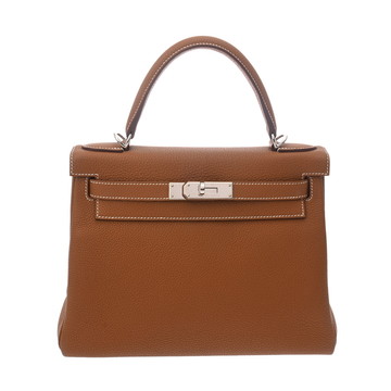 エルメス 28 内縫い 2WAY ゴールド トゴ レディース バッグ 【bag】