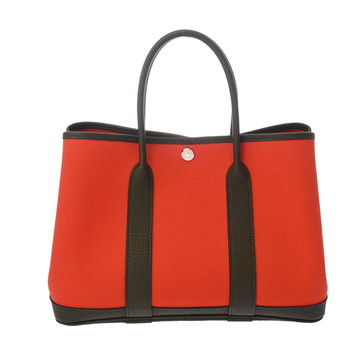 エルメス TPM オランジュ/オリーブグリーン ネゴンダ/トワミリタリー レディース バッグ 【bag】