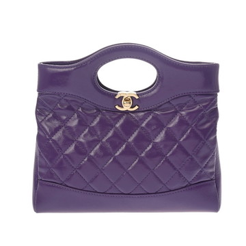 シャネル マトラッセ シャネル31 パープル シャイニーカーフスキン レディース バッグ 【bag】