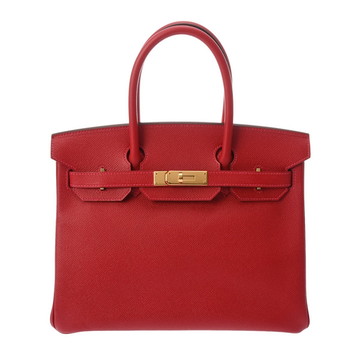 エルメス バーキン 30 ルージュカザック ヴォーエプソン レディース バッグ 【bag】