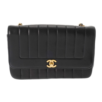 シャネル マドモアゼル チェーンショルダー ブラック ラムスキン レディース バッグ 【bag】