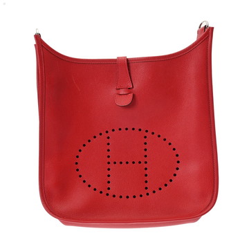 エルメス エヴリン3 PM ルージュカザック ヴォーエプソン ユニセックス バッグ 【bag】
