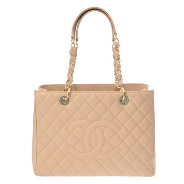 シャネル マトラッセ GST グランドショッピングトート ベージュ A50995 キャビアスキン レディース バッグ 【bag】