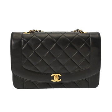 シャネル マトラッセ ダイアナ 25cm チェーンショルダー ブラック A01165 ラムスキン レディース バッグ 【bag】