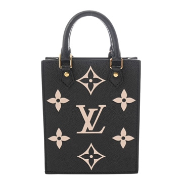 ルイヴィトン モノグラムアンプラント プティットサックプラ ノワール/ベージュ M81416 レザー レディース バッグ 【bag】