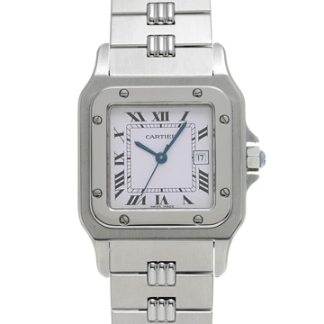 カルティエ サントス カレ LM アンティーク 81036131 ホワイト メンズ 時計 【wristwatch】