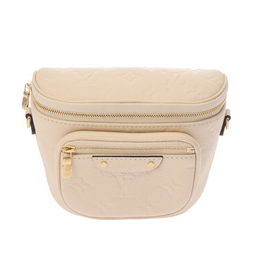 ルイヴィトン モノグラムアンプラント ミニバムバッグ クレーム M83275 レザー レディース バッグ 【bag】