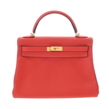 エルメス 32 内縫い 2WAY ルージュピヴォワンヌ トリヨンクレマンス レディース バッグ 【bag】