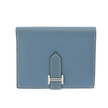 エルメス ベアン コンパクト ブルージーン ヴォーエプソン レディース 財布 【purse】