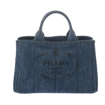 プラダ カナパ トート ブルー B1877B デニム レディース バッグ 【bag】