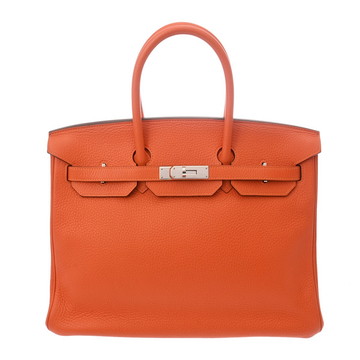 エルメス バーキン 35 オレンジ トリヨンクレマンス ユニセックス バッグ 【bag】