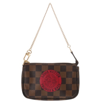 ルイヴィトン ダミエ ミニアクセサリーポーチ T&B ブラウン N58011 ダミエキャンバス レディース 【bag】
