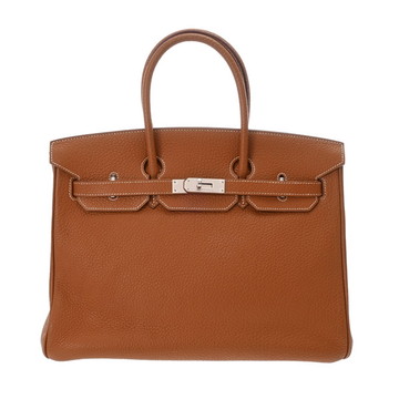 エルメス 35 ゴールド トゴ ユニセックス バッグ 【bag】