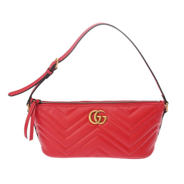 グッチ GGマーモント レッド 739166 レザー レディース バッグ 【bag】