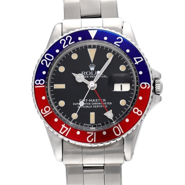 ロレックス GMTマスター USAブレス 1675 ブラック メンズ 時計 【wristwatch】