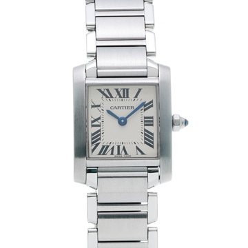カルティエ タンク フランセーズ SM W51008Q3 シルバー レディース 時計 【wristwatch】