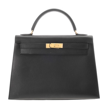 エルメス 32 外縫い 2WAY ブラック アルデンヌ レディース バッグ 【bag】
