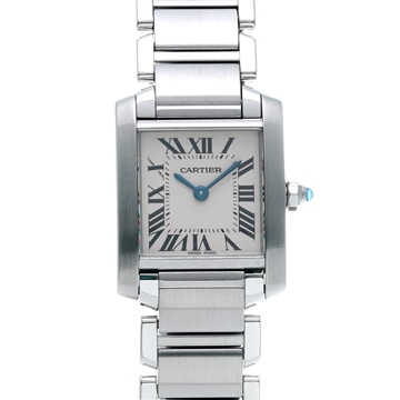 カルティエ タンク フランセーズ SM W51008Q3 シルバー レディース 時計 【wristwatch】