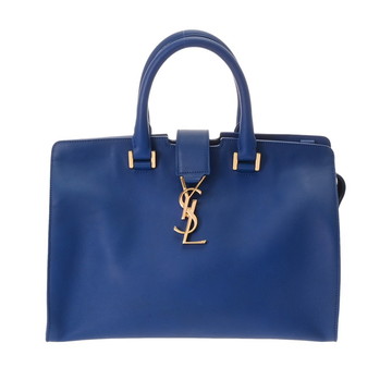 サンローラン ベイビーカバス 2WAY ブルー 394461 レザー レディース バッグ 【bag】