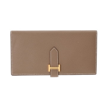 エルメス ベアンスフレ エトゥープ ヴォーエプソン レディース 財布 【purse】