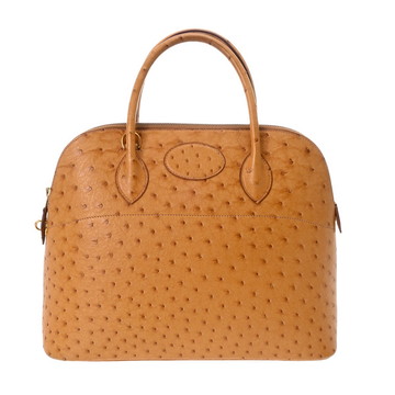 エルメス 37 ナチュラル オーストリッチ レディース バッグ 【bag】