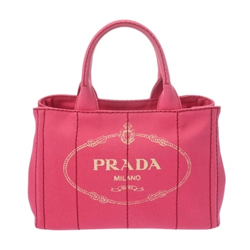 プラダ カナパ ミニ トート ピンク 1BG439 キャンバス レディース バッグ 【bag】