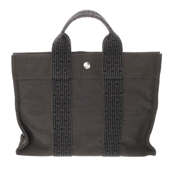 エルメス エールライン PM 新型 グレー キャンバス ユニセックス バッグ 【bag】