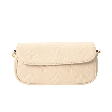 ルイヴィトン モノグラムアンプラント ウォレットオンチェーンアイビー クレーム M82210 レザー レディース バッグ 【bag】