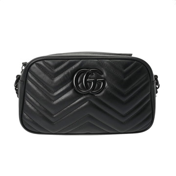 グッチ GGマーモント カメラバッグ ブラック 447632 レザー レディース バッグ 【bag】