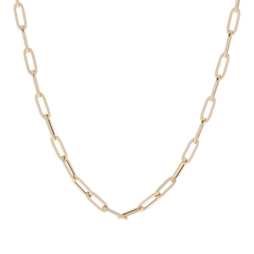 ノーブランド 中空デザイン 50cm チェーン ゴールド K18イエローゴールド YG ユニセックス ジュエリー 【jewelry】