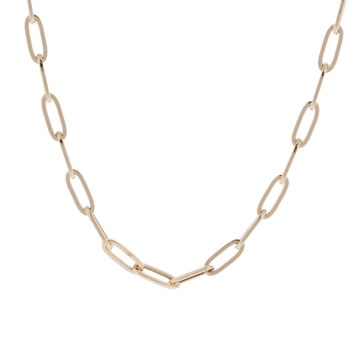 ノーブランド 中空デザイン 50cm チェーン ゴールド K18イエローゴールド YG ユニセックス ジュエリー 【jewelry】