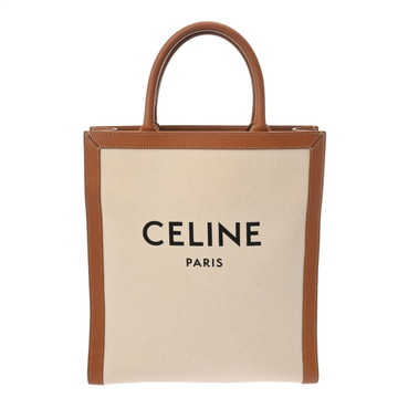 セリーヌ バーティカルカバ スモール ナチュラル/タン 192082BNZ キャンバス/カーフ レディース バッグ 【bag】