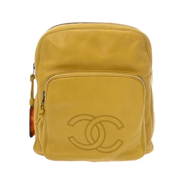 シャネル マトラッセ ココマーク バックパック イエロー ラムスキン レディース バッグ 【bag】