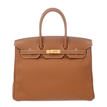 エルメス バーキン 35 ゴールド トゴ ユニセックス バッグ 【bag】