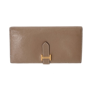 エルメス ベアン スフレ エトゥープ シェーブル レディース 財布 【purse】