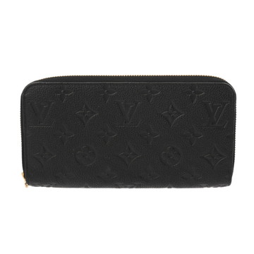 ルイヴィトン モノグラムアンプラント ジッピーウォレット ノワール M61864 レザー レディース 財布 【purse】