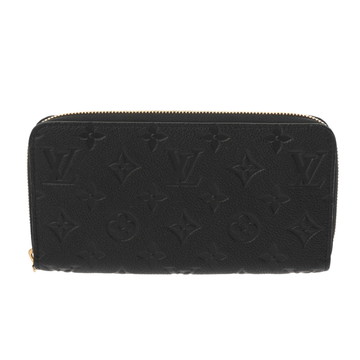 ルイヴィトン モノグラムアンプラント ジッピーウォレット ノワール M61864 レザー レディース 財布 【purse】