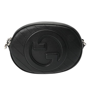 グッチ ブロンディ ミニショルダー ブラック 760175 レザー ユニセックス バッグ 【bag】