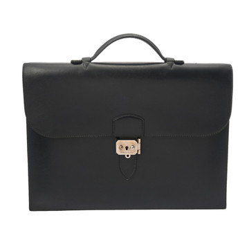 エルメス サックアデペッシュ 34 ブルーインディゴ ボックスカーフ メンズ バッグ 【bag】