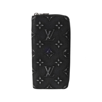 ルイヴィトン ジッピー ヴェルティカル ブラック M81775 カウハイドレザー メンズ 財布 【purse】