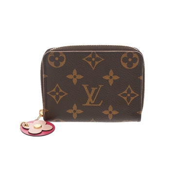 ルイヴィトン モノグラム ジッピーコインパース フラワー ブラウン M68312 モノグラムキャンバス レディース 財布 【purse】