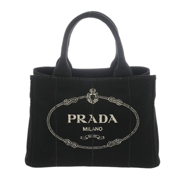 プラダ カナパ ミニ  ブラック キャンバス レディース バッグ 【bag】
