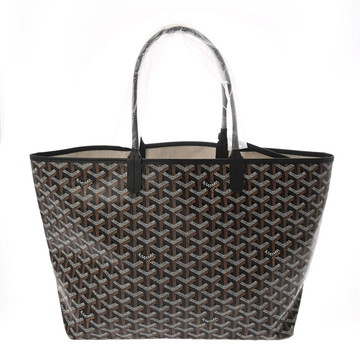 ゴヤール サンルイ PM ヘリンボーン ブラック PVC/レザー ユニセックス バッグ 【bag】