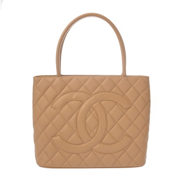 シャネル 復刻トート ベージュ A01804 キャビアスキン レディース バッグ 【bag】