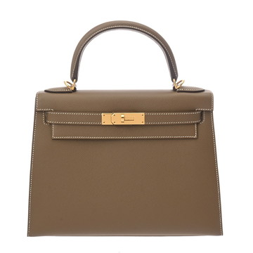 エルメス 28 外縫い エトゥープ ヴォーエプソン レディース バッグ 【bag】