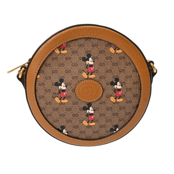 グッチ ミッキーコラボ ブラウン 603938 PVC/カーフ レディース バッグ 【bag】