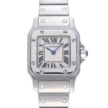 カルティエ サントスガルベ SM W20056D6 シルバー レディース 時計 【wristwatch】