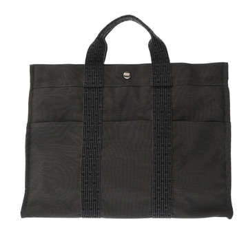 エルメス エールラインMM 新型 グレー キャンバス ユニセックス バッグ 【bag】